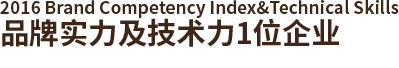 2016 brand competency index&technical skills - 브랜드 역량지수 및 기술력 1위 기업